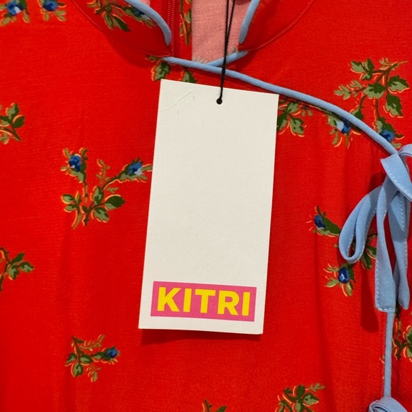 K1. Kitri Red Harlow Rosebud Mini Dress - Picture 8 of 10
